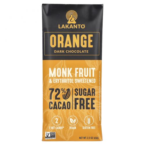 Lakanto, Апельсин и темный шоколад, 65 г (2,3 унции)