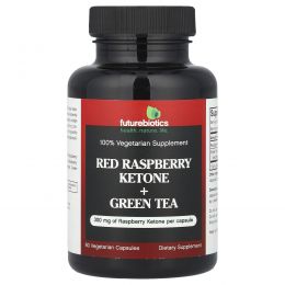 FutureBiotics, Red Raspberry Ketone + Green Tea, 60 Vegetarian Capsules