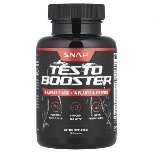 Snap Supplements, Testo Booster, 60 капсул