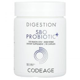 Codeage, Для пищеварения, пробиотик SBO +, длительного хранения, 100 млрд КОЕ, 90 капсул