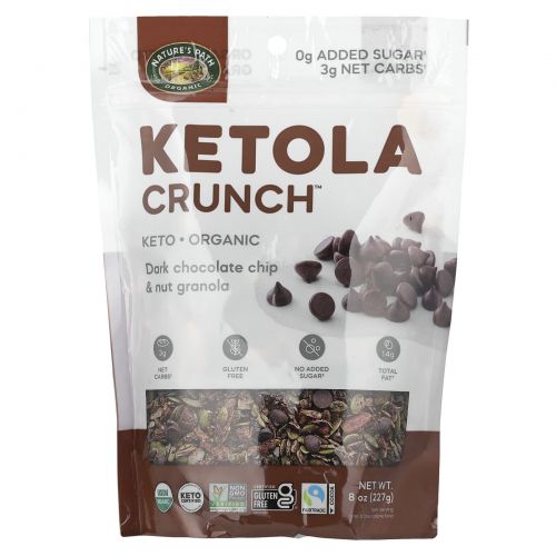 Nature's Path, Ketola Crunch, Dark Chocolate Chip & Nut Granola, 8 oz (227 g)