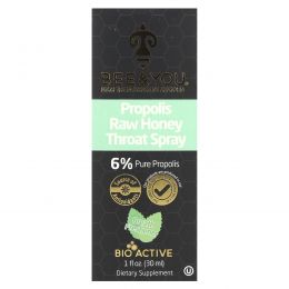 Bee & You, Спрей для горла с прополисом, необработанный мед, 30 мл (1 жидк. Унция)