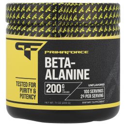 Primaforce, Бета-аланин, Без ароматизаторов, 200 г