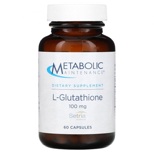 Metabolic Maintenance, L-Glutathione, 100 mg, 60 Capsules
