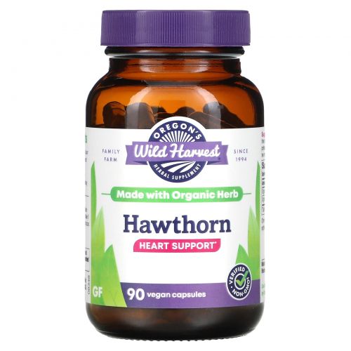 Oregon's Wild Harvest, Боярышник, 90 вегетарианских капсул