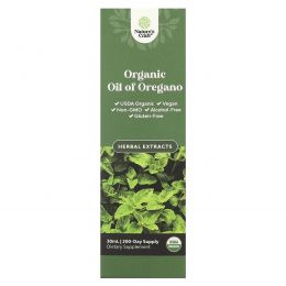 Nature's Craft, Органическое масло орегано, без спирта, 34 мг, 30 мл