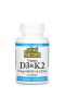 Natural Factors, Витамин D3 и K2, 60 гелевых капсул
