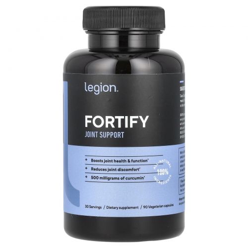 Legion Athletics, Fortify, поддержка суставов, 90 вегетарианских капсул