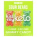 Kiss My Keto, Gummy Candy, кислые мишки, 8 пакетиков, 25 г (0,88 унции)