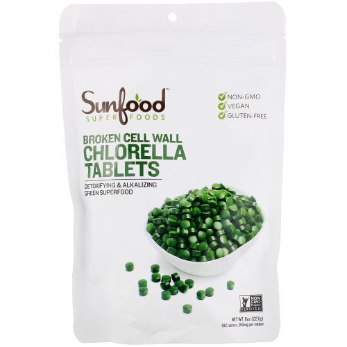 Sunfood, Chlorella Tablets, 8 oz.