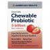 American Health, Once Daily Chewable Probiotic, Natural Strawberry, 5 Billion CFU, 30 Chewable Tablets