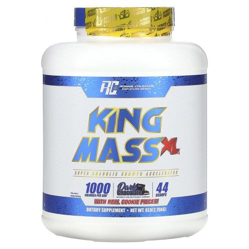 Ronnie Coleman, Signature Series, King Mass XL, темный шоколад, 2,75 кг (6 фунтов)