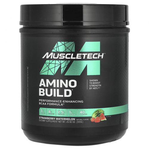 Muscletech, Amino Build, Strawberry Watermelon, 20.92 oz (593 g)