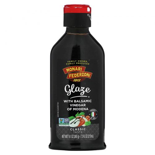 Monari Federzoni, Глазурь с бальзамическим уксусом из Модены, классический вкус, 215 мл (7,3 жидк. Унции)