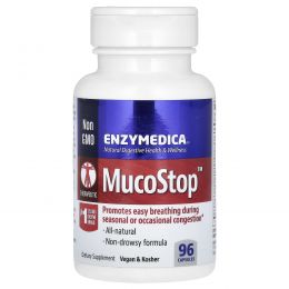 Enzymedica, MucoStop, 96 капсул