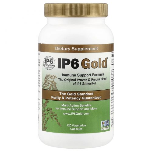 IP-6 International, IP6 Gold, Immune Support Formula, 120 Vegetarian Capsules