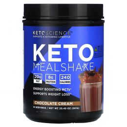 Keto Science, кетогенный коктейль, со вкусом шоколадного крема, 581 г (20,49 унции)