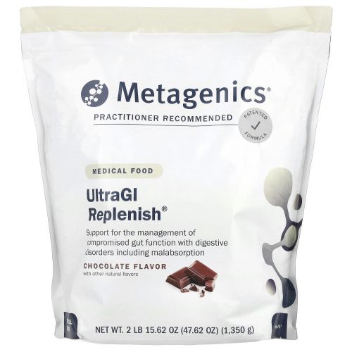 Metagenics, UltraGI Replenish®, шоколад, 1350 г (47,62 унции)
