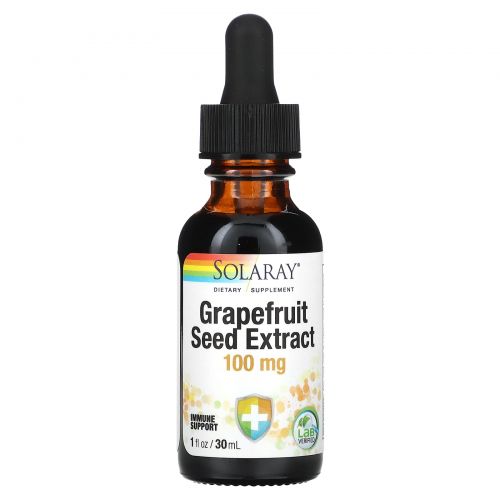 Solaray, Grapefruit Seed Extract, 100 mg, 1 fl oz (30 ml)