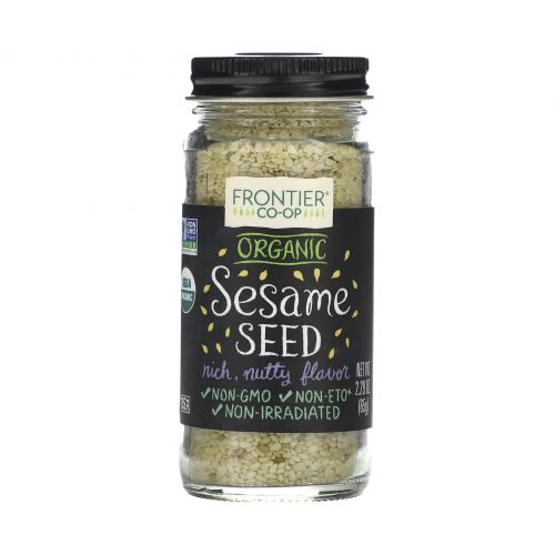Frontier Co-op, Органические семена кунжута, цельные, 2,29 унции (65 г)