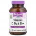 Bluebonnet Nutrition, витамины C, D3 и цинк, 100 растительных капсул