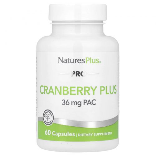 NaturesPlus, PRO Cranberry Plus, 350 мг, 60 капсул