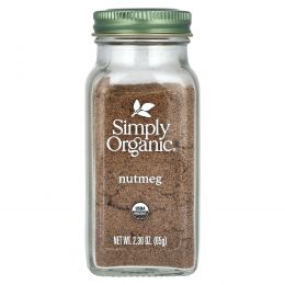 Simply Organic, Молотый мускатный орех, 2,30 унции (65 г)