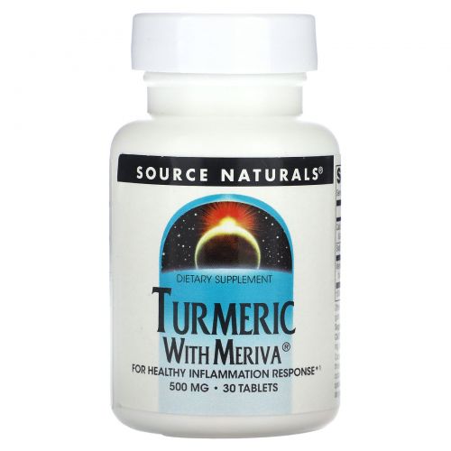 Source Naturals, Комплекс с куркумой Meriva, 500 мг, 30 таблеток