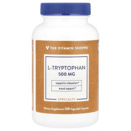 The Vitamin Shoppe, L-триптофан, 500 мг, 120 растительных капсул