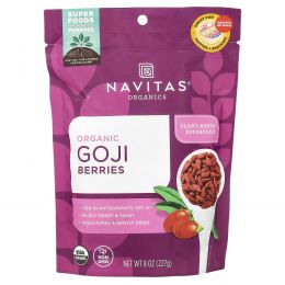 Navitas Organics, Organic, Goji Berries, 8 oz (227g)