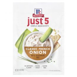 McCormick, Just 5 Simple Ingredients, Dip & Seasoning Mix, Classic French Onion, 1 oz (28 g)