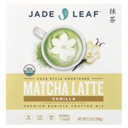 Jade Leaf Matcha, матча латте, ваниль, 100 г (3,5 унции)