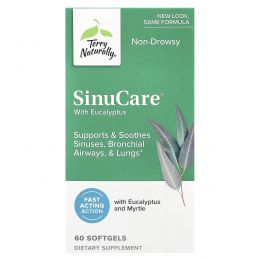 Terry Naturally, SinuCare ™ с эвкалиптом, 60 мягких таблеток