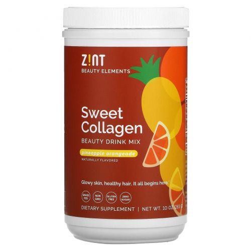ZINT, Sweet Collagen, ананас и апельсин, 283 г (10 унций)