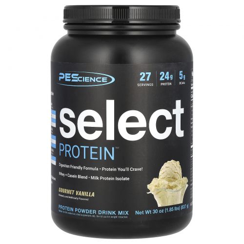 PEScience, Select Protein, Amazing Gourmet Vanilla, 837 г (1,85 фунта)