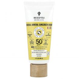 Bee & You, Детский, солнцезащитный крем с натуральными минералами, SPF 50+, 80 мл (2,7 жидк. Унции)