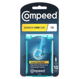 Compeed, Advance Corn Care, средство для ухода за пальцами ног, 10 активных гелей