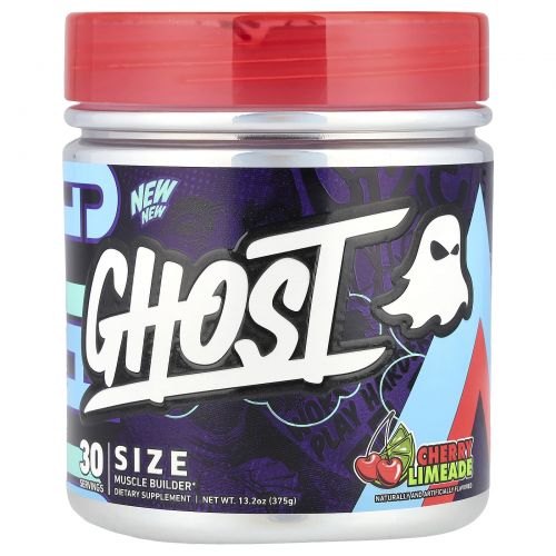 Ghost, Size, для наращивания мышечной массы, вишневый лаймад, 375 г (13,2 унции)