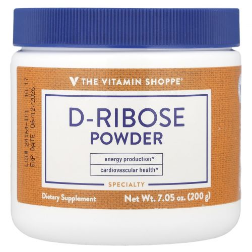 The Vitamin Shoppe, D-рибоза в порошке, 200 г (7,05 унции)