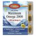 Carlson Labs, Maximum Omega 2000, Natural Lemon, 2,000 mg, 30 Softgels