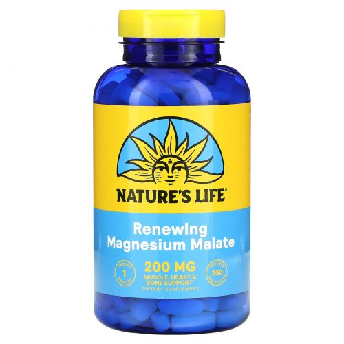 Nature's Life, Magnesium Malate, 1,300 mg, 250 Tablets