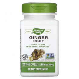 Nature's Way, Ginger Root, 550 mg, 100 Vegan Capsules