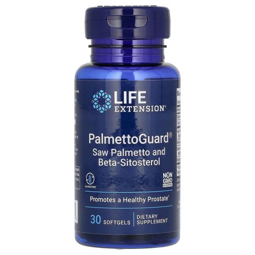 Life Extension, PalmettoGuard Пальма сереноа, 30 гелевых капсул