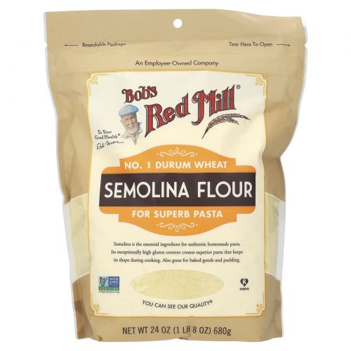 Bob's Red Mill, Semolina Flour, 24 oz (680 g)