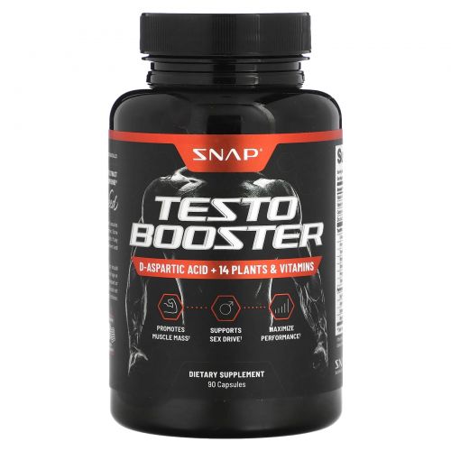 Snap Supplements, Testo Booster, 90 капсул