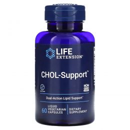 Life Extension, CHOL-Support, 60 жидких вегетарианских капсул