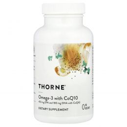 Thorne Research, Омега-3 с коэнзимом Q10, 90 желатиновых капсул