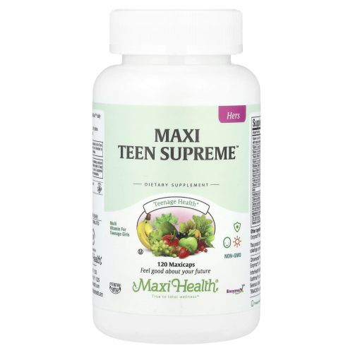 Maxi Health, Maxi Teen Supreme ™, для нее, 120 капсул