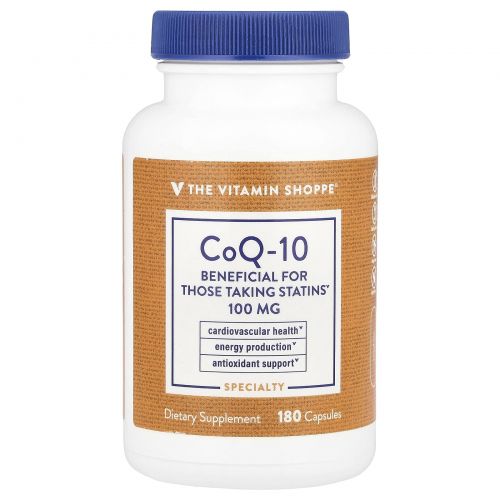 The Vitamin Shoppe, CoQ-10, 100 мг, 180 капсул