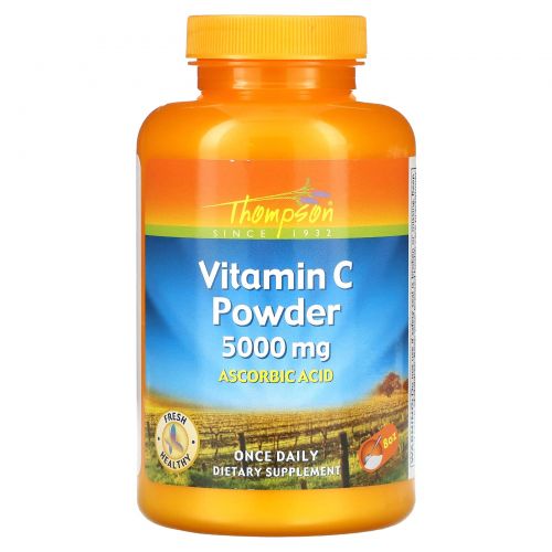 Thompson, Vitamin C Powder, 5,000 mg , 8 oz.